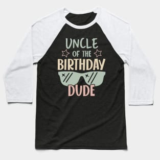 uncle Of The Birthday Boy glasses B-day Gift For Boys Girl Kids Baseball T-Shirt